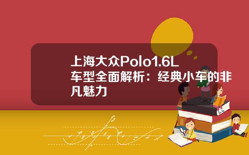 上海大众Polo1.6L车型全面解析：经典小车的非凡魅力