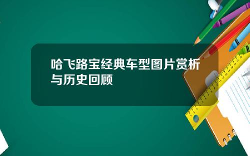 哈飞路宝经典车型图片赏析与历史回顾