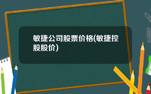 敏捷公司股票价格(敏捷控股股价)
