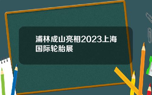 浦林成山亮相2023上海国际轮胎展