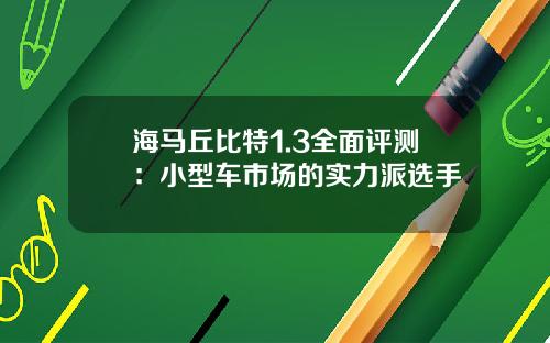 海马丘比特1.3全面评测：小型车市场的实力派选手