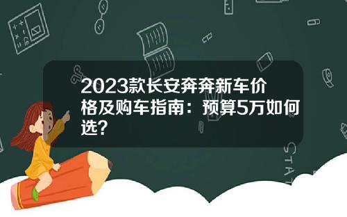 2023款长安奔奔新车价格及购车指南：预算5万如何选？