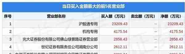 8月18日国电电力（600795）龙虎榜数据：游资佛山系上榜
