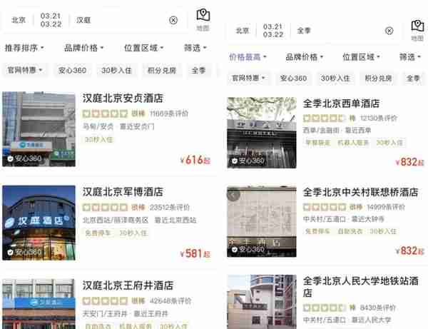 一线城市亚朵、全季、如家排队涨价，消费者：价格在广州能住四星级了